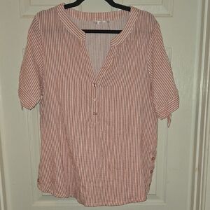 Kaktus Pink Striped Blouse‎